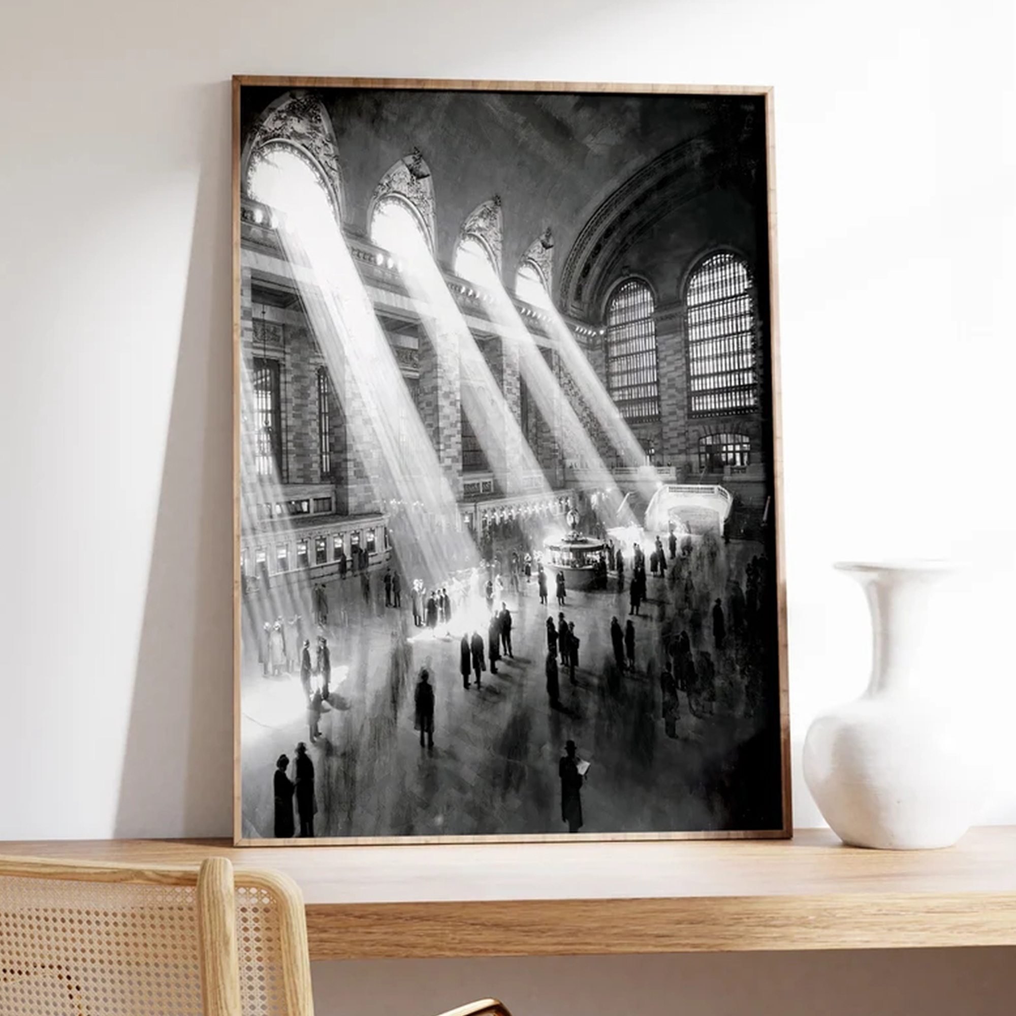 Home Decor White - Vintage Industrial Black And White Photo