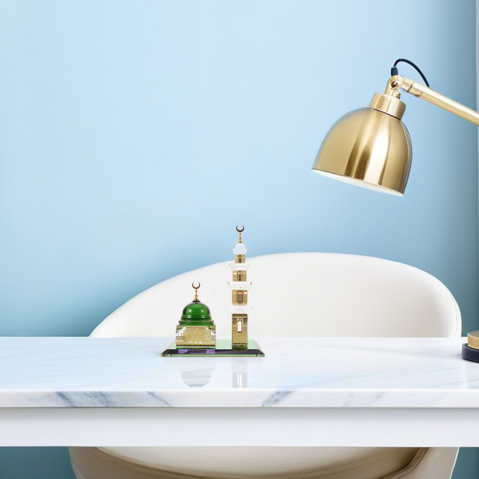 Home Decor Ramadan - Clock Tower Islamic Architecture Table Decor