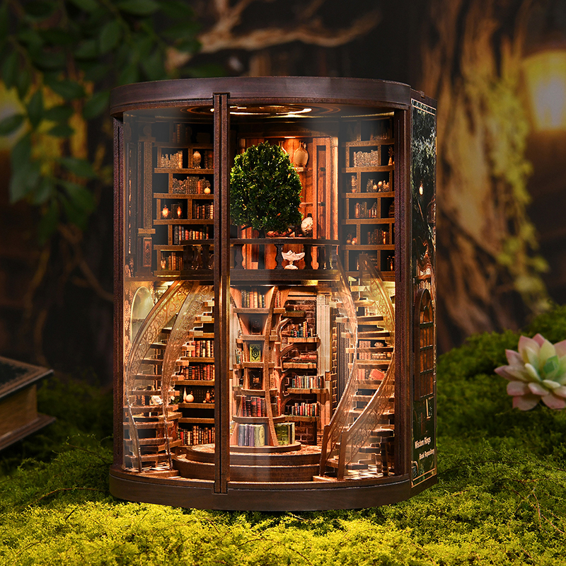 Home Decor Catalog - NEW DIY Wooden Book Nook Figurines