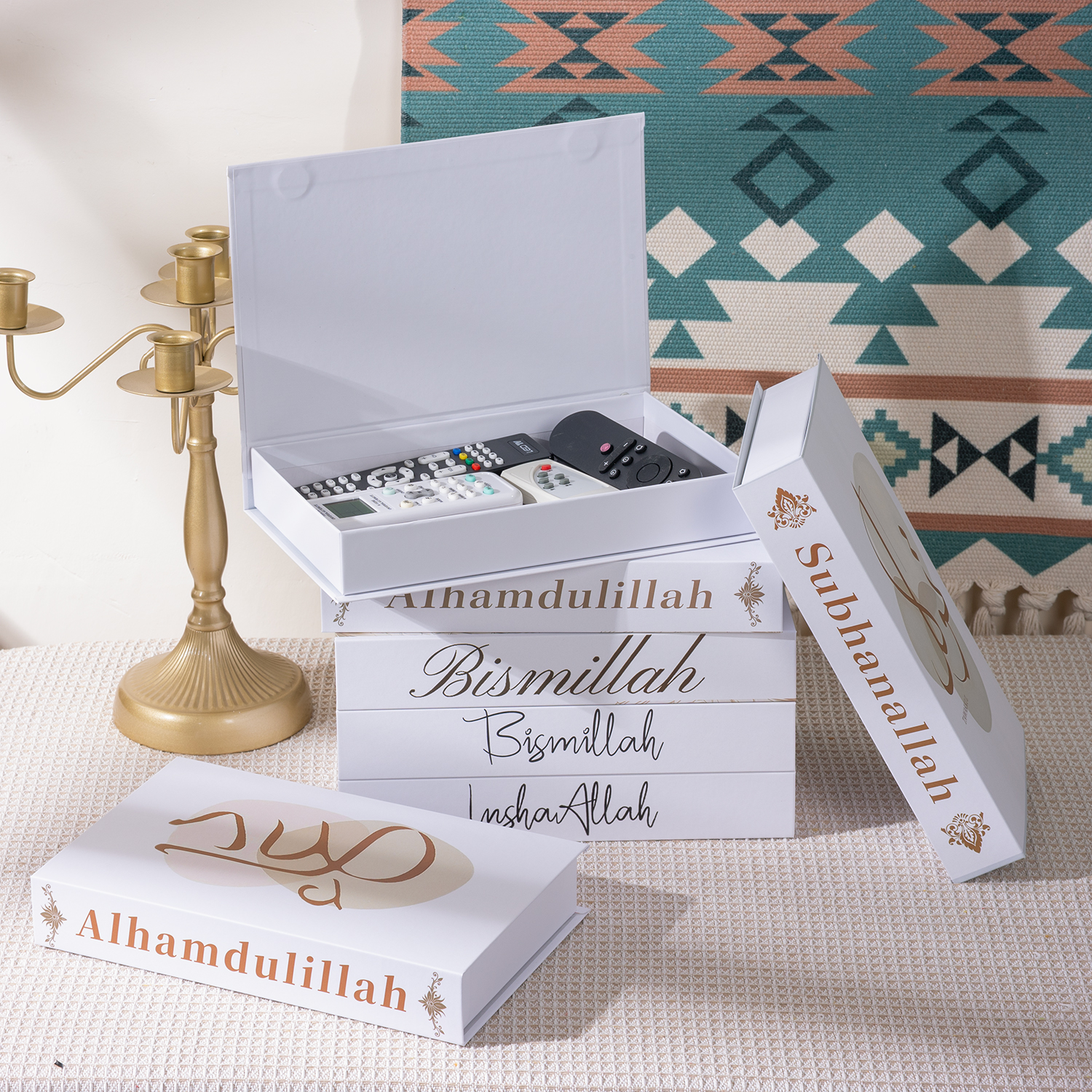 Home Decor Catalog - Islamic Luxury Fake Book Decorative Books