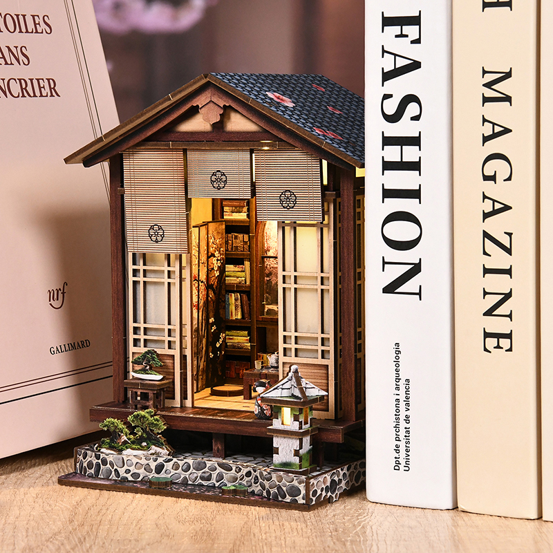 Home Decor Catalog - DIY Wooden Book Nook Figurines Miniatures