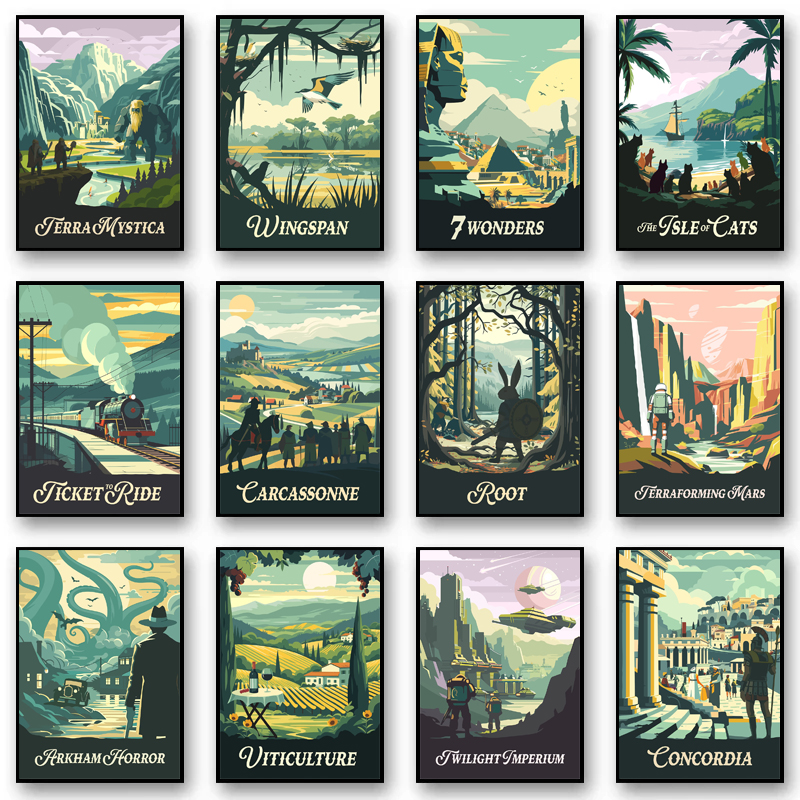Home Decor Game - Cartoon Abstract Game Scene Landscape Magic