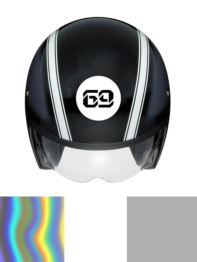 Home Decor White - 1pc Lovely black/white circle Custom number