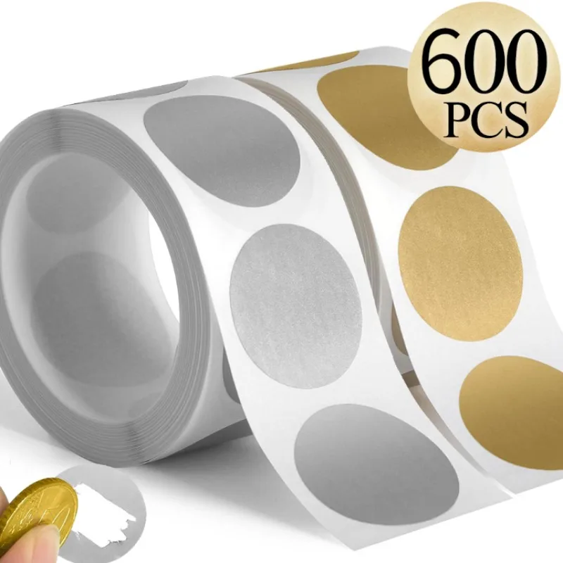Home Decor On Sale - 300Pcs Scratch Off Stickers Round Shape