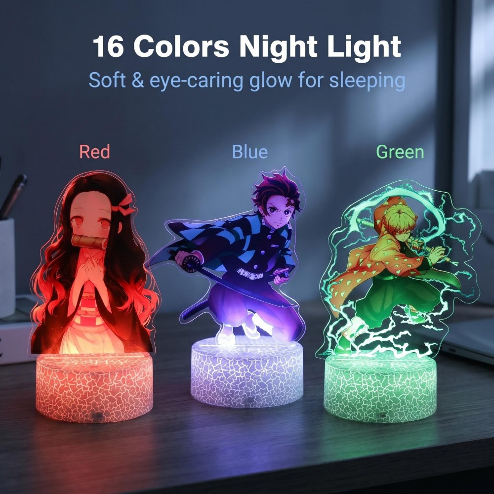 Home Decor Online - Anime Figure Tanjiro Merch 3D Lamp
