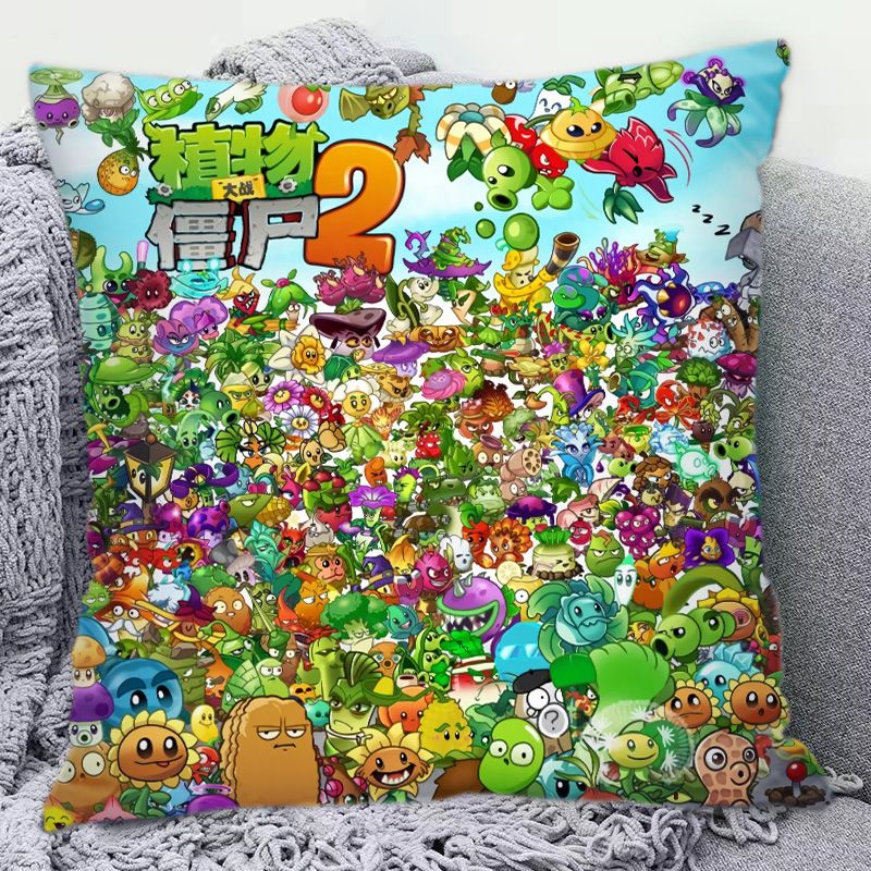 Plants Vs. Zombies Cute Cartoo - Home Decor Sofa reseña y precio