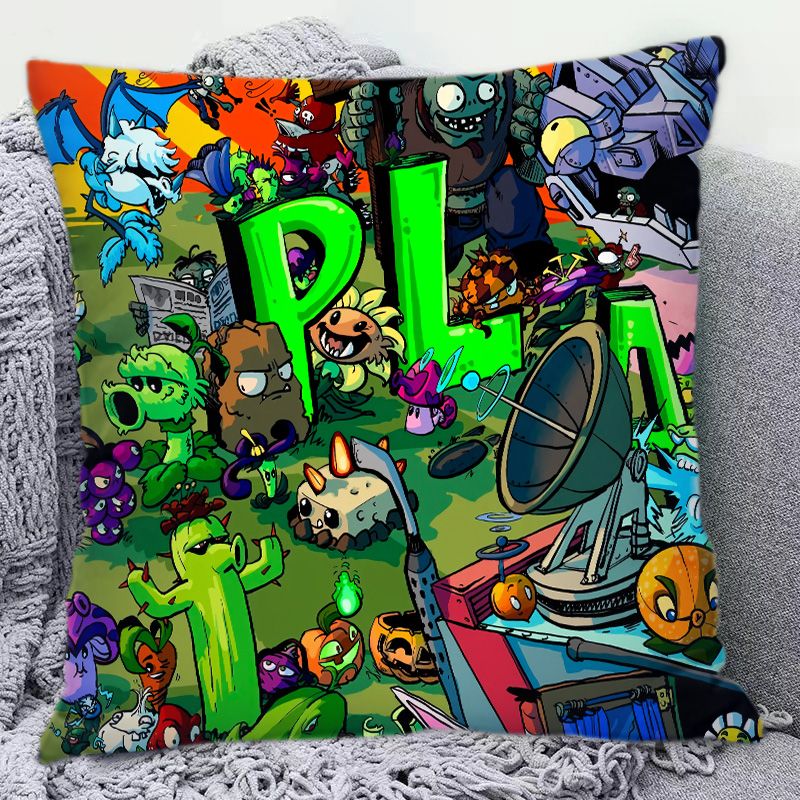 Plants Vs. Zombies Cute Cartoo - Home Decor Sofa reseña y precio