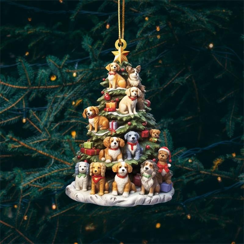 2D Christmas Tree Ornament Acr - Home Decor Catalog reseña y precio