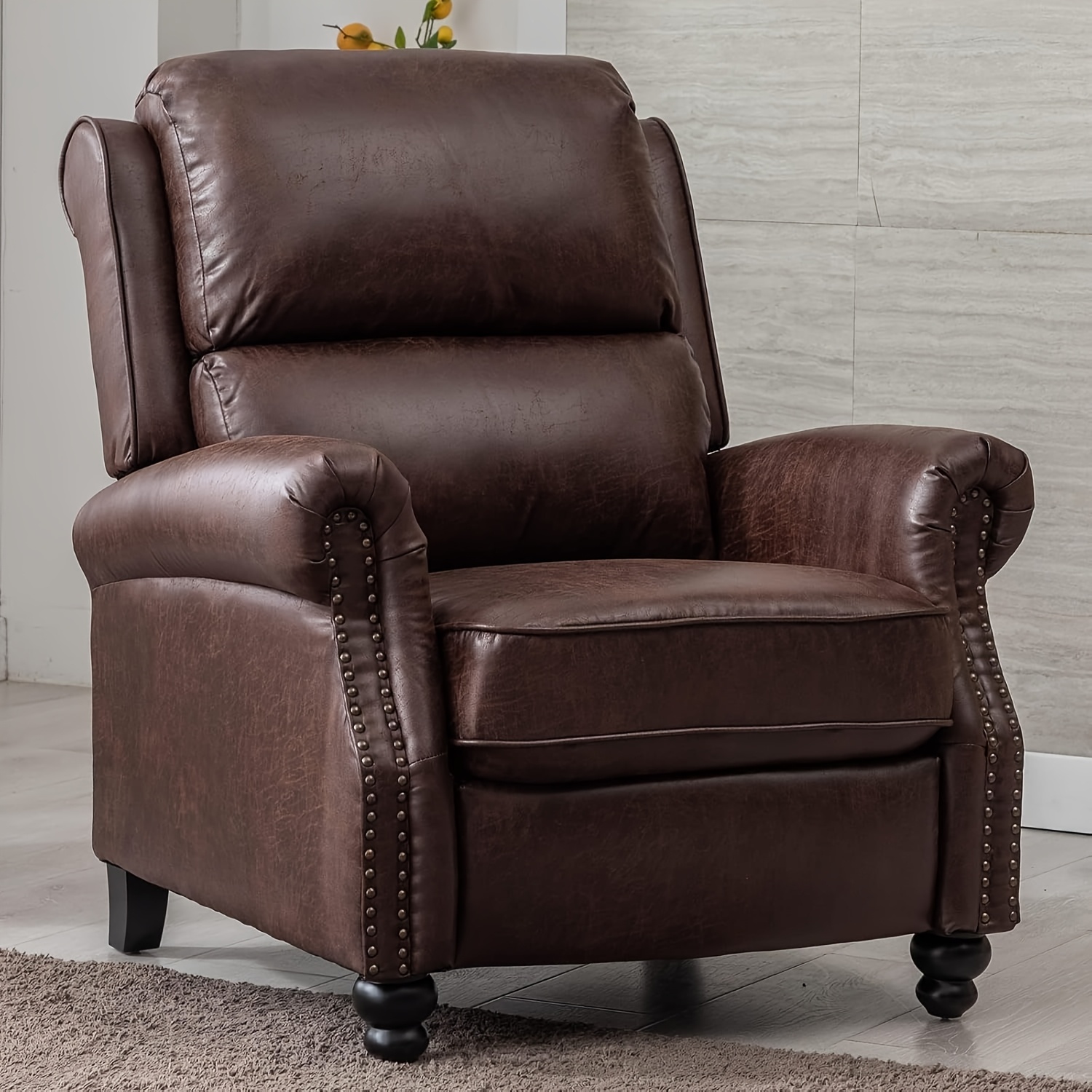Pushback Recliner Chair Faux L - Home Decor Sofa reseña y precio