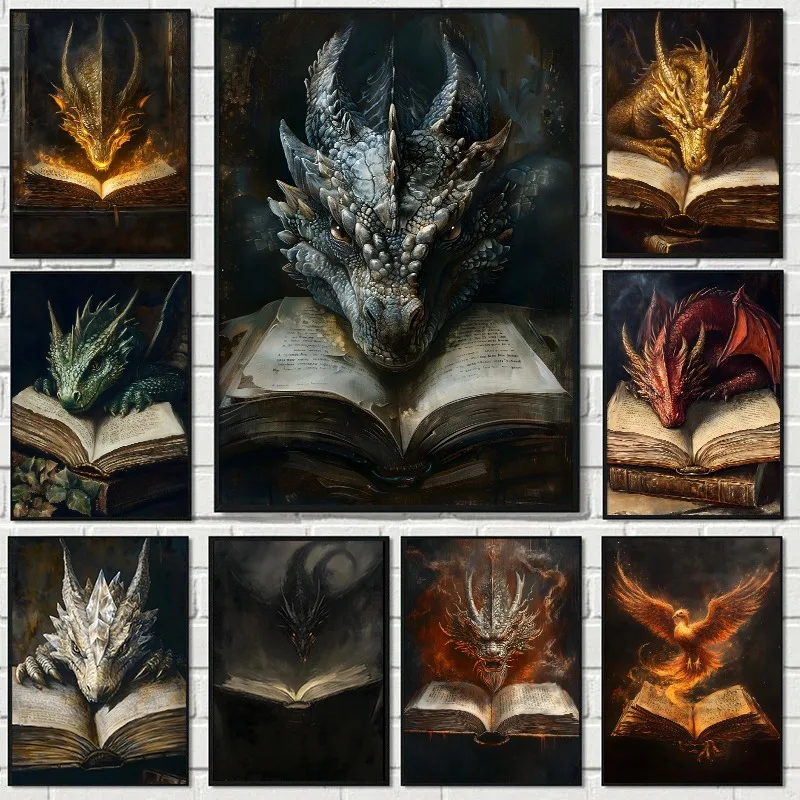 Large Dragon Reading Book Post - Home Decor Catalog reseña y precio