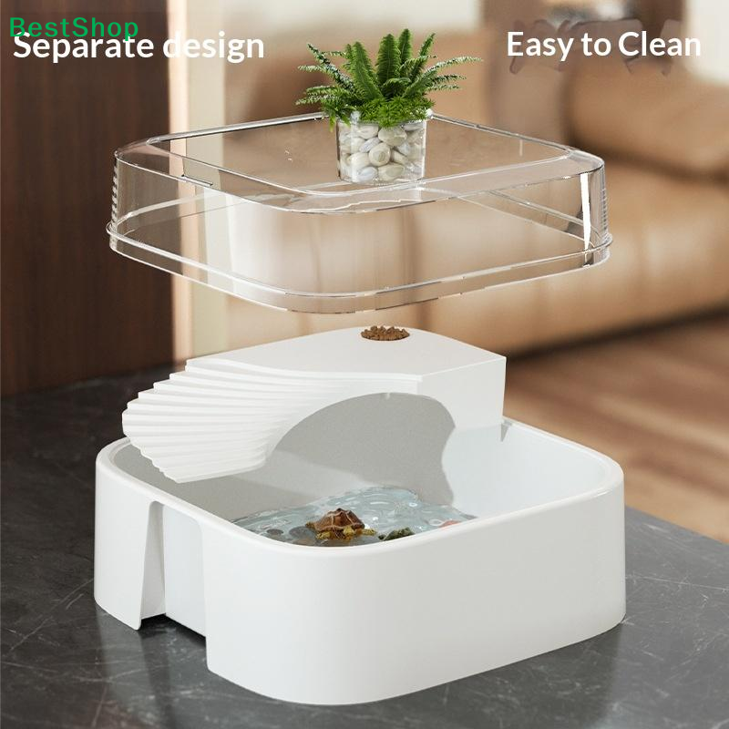 ♩Transparent Turtle Tank Home  - Home Decor Habitat reseña y precio