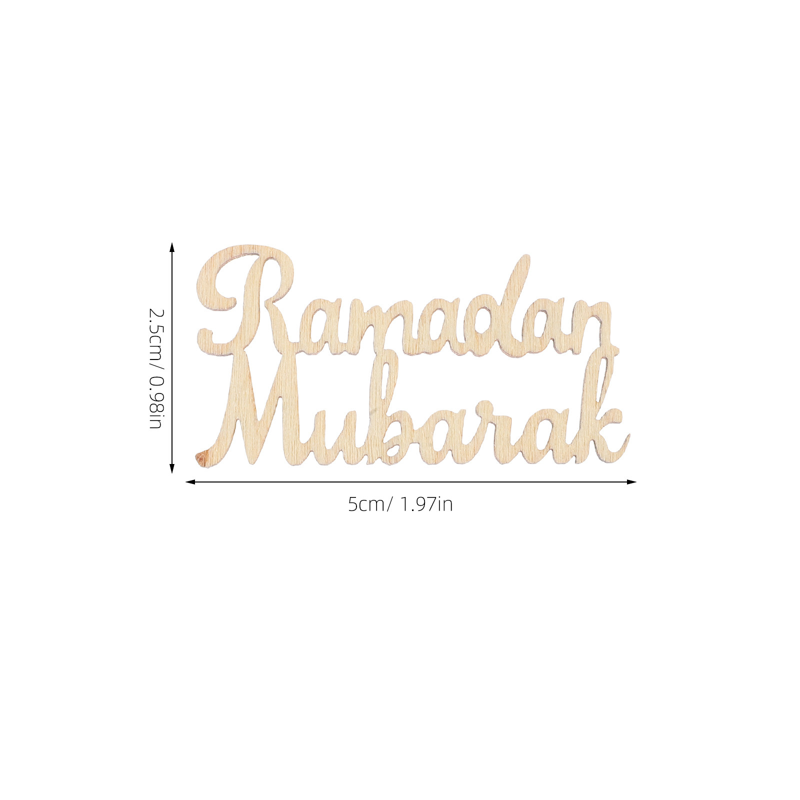 15Pcs Ramadan Mubarak Wooden D - Home Decor Ramadan reseña y precio