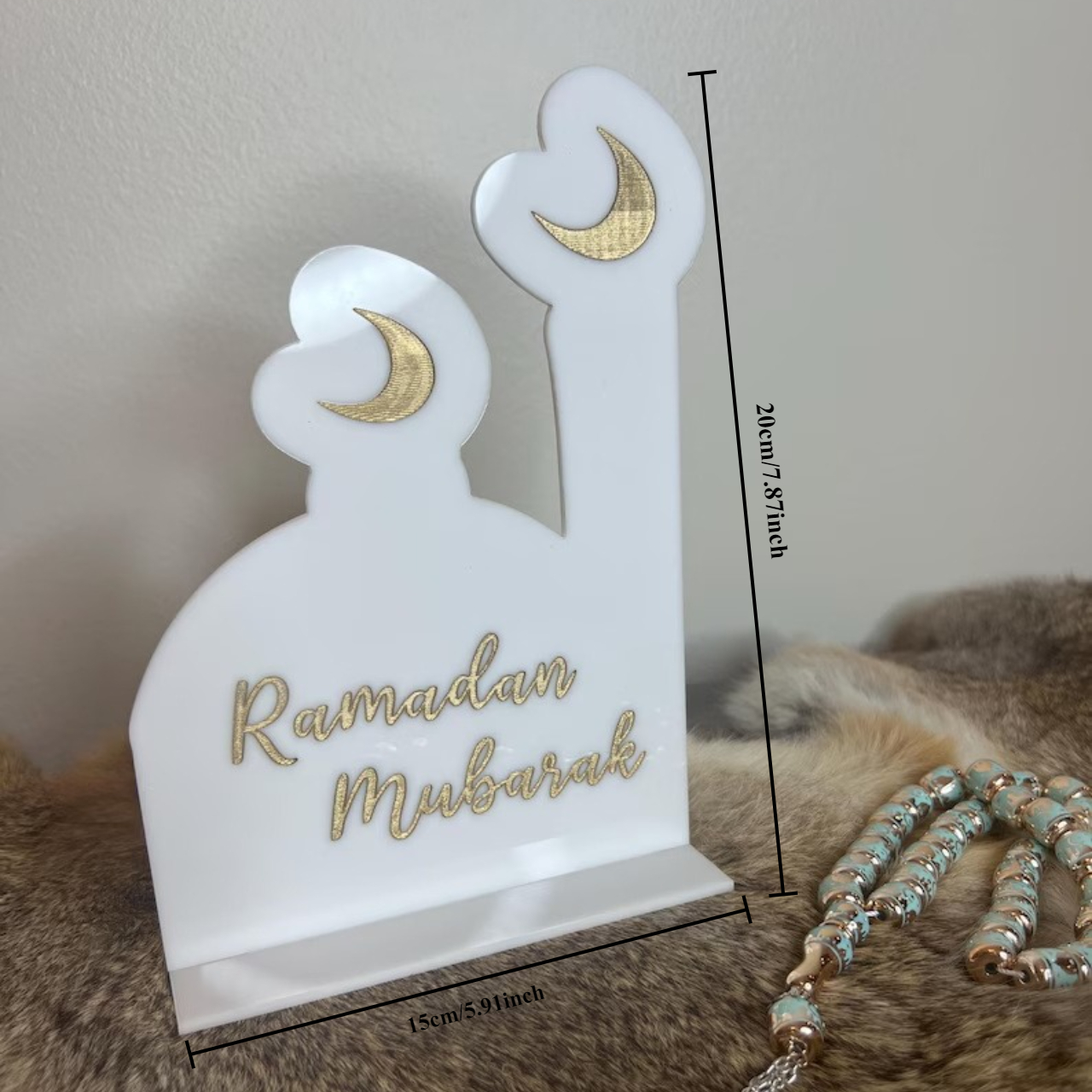 Ramadan Mubarak Acrylic Sign | - Home Decor Ramadan reseña y precio