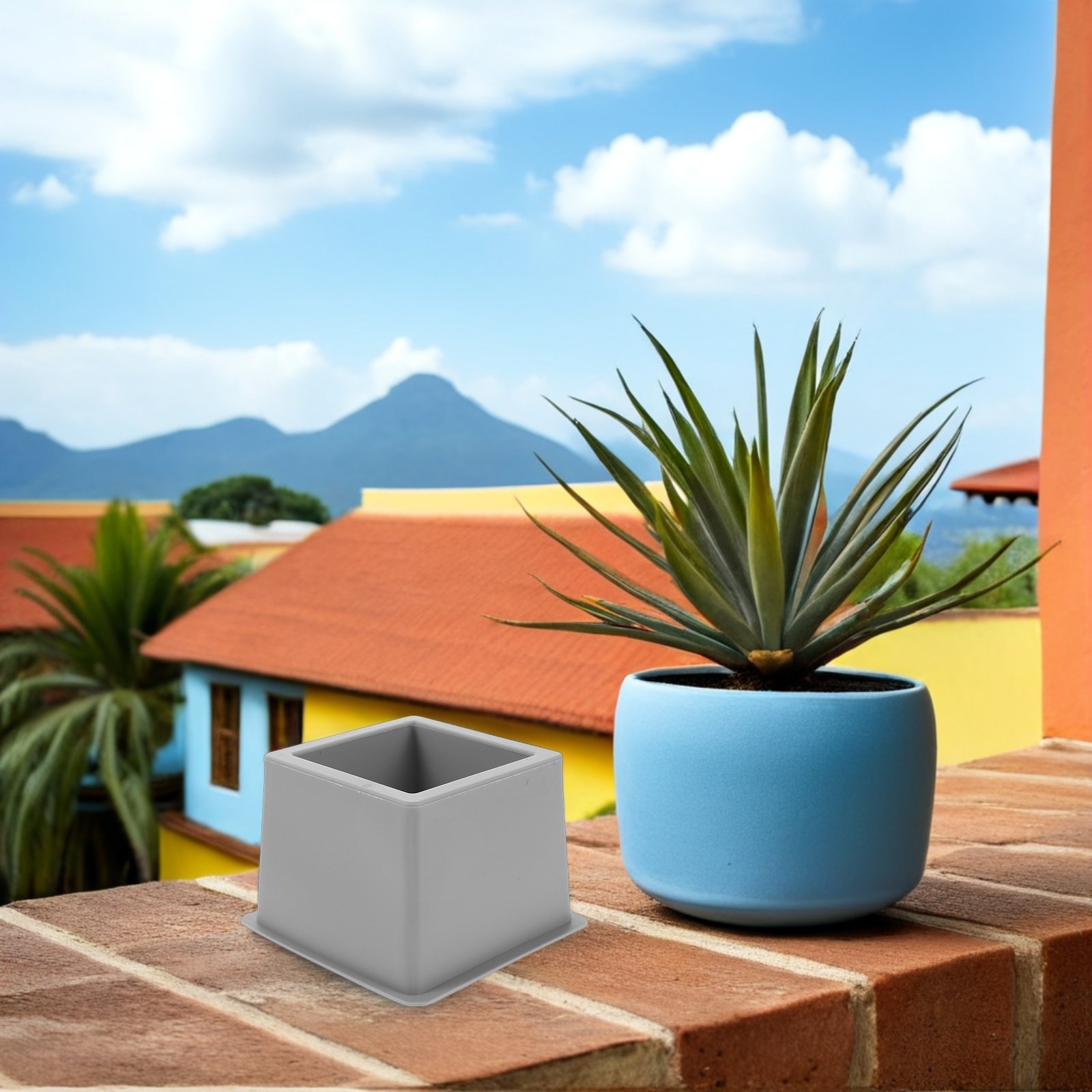 2Pcs Silicone Cement Plant Pot - Succulent Planter Pot reseña y precio