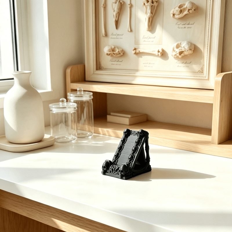 One 3D-printed Gothic skull ph - Home Decor Game reseña y precio