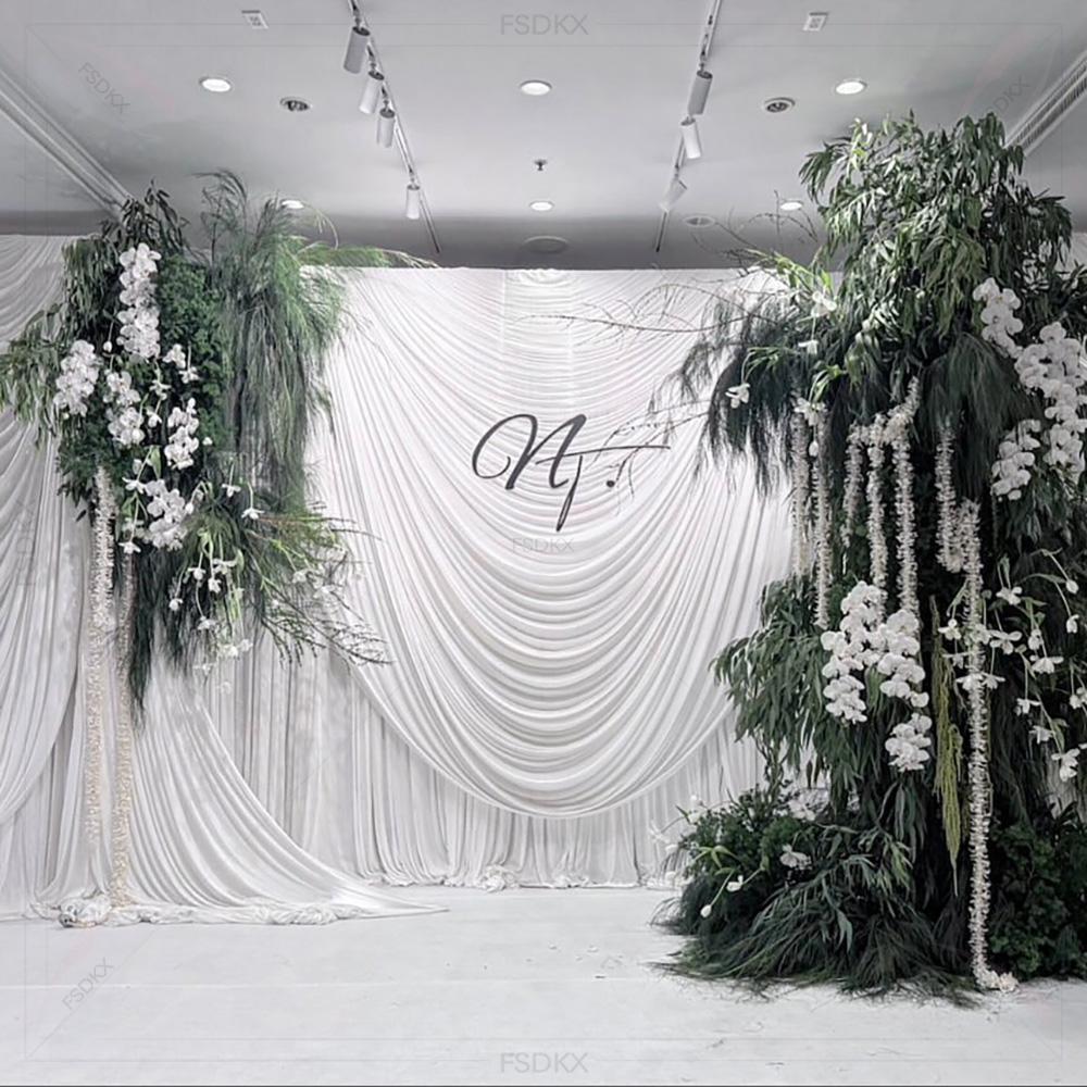 FSDKX Cheap White Ice Silk Clo - Home Decor Curtains reseña y precio