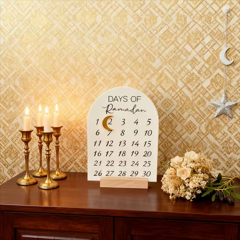 Acrylic Ramadan 30 Days Countd - Home Decor Ramadan reseña y precio