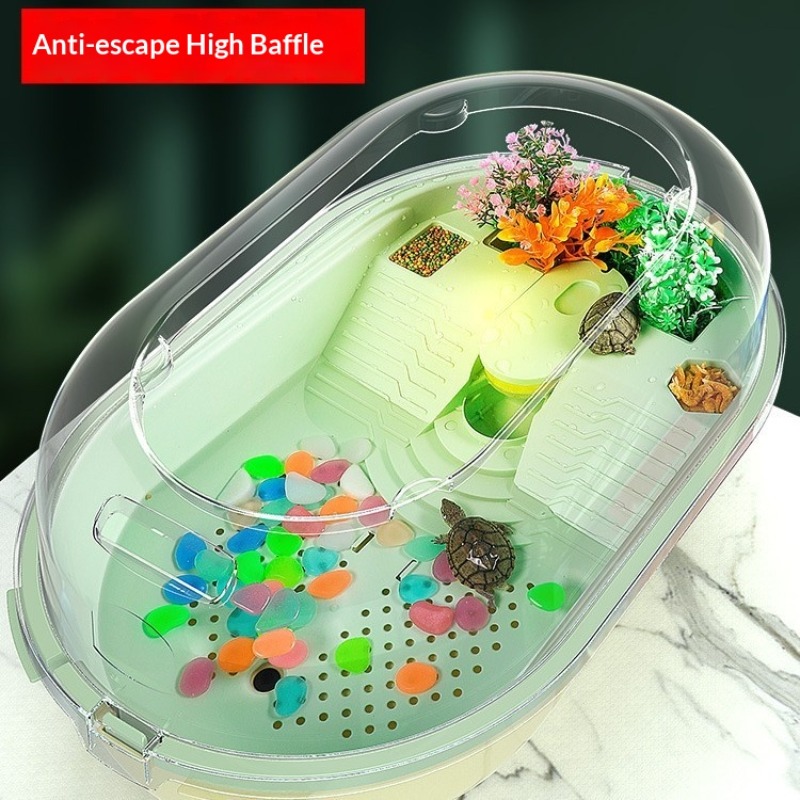 Turtle Aquarium Tank Fish Pet  - Home Decor Habitat reseña y precio