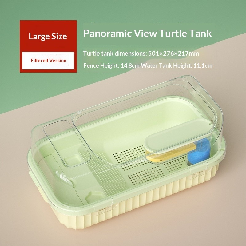 Turtle Aquarium Tank Fish Pet  - Home Decor Habitat reseña y precio