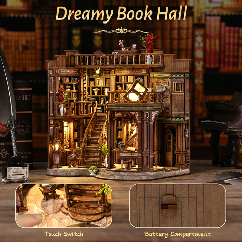 DIY Wooden Dreamy Book Hall Co - Home Decor Catalog reseña y precio