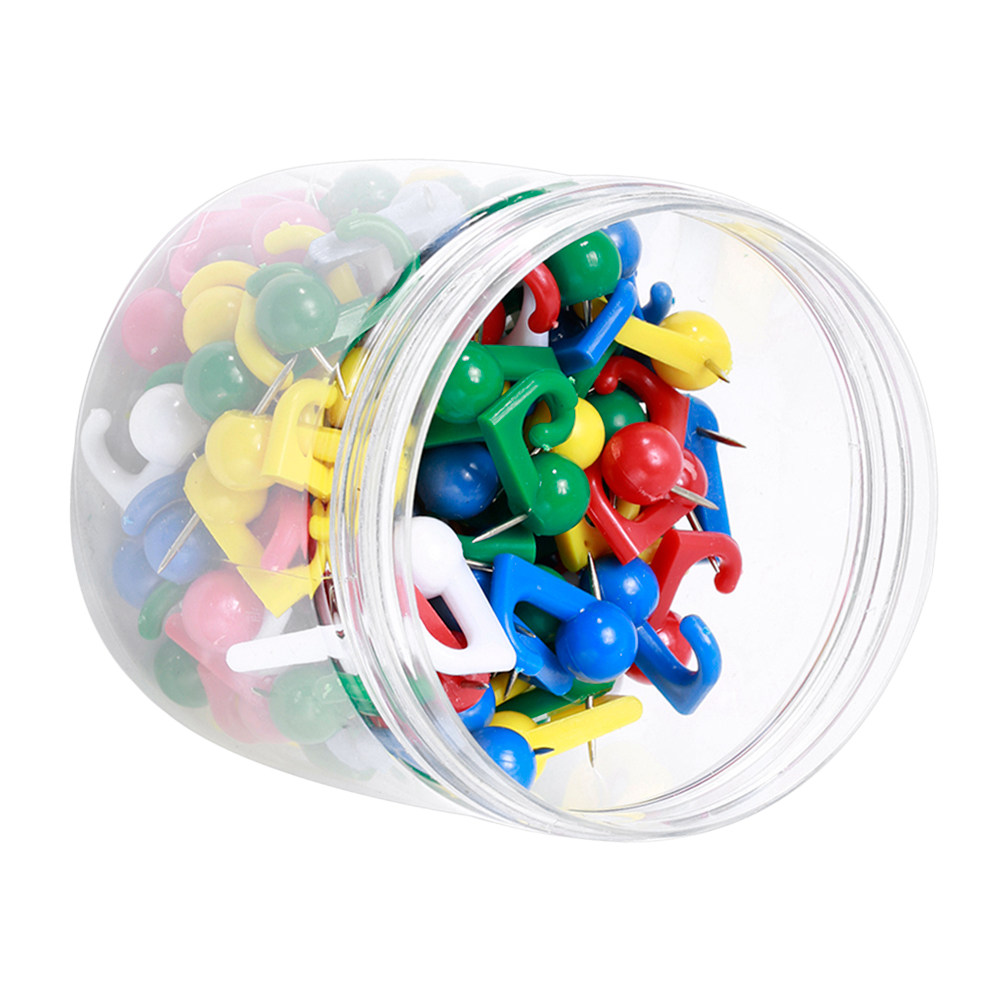 100Pcs Map Tack Colorful Plast - Home Decor Sofa reseña y precio