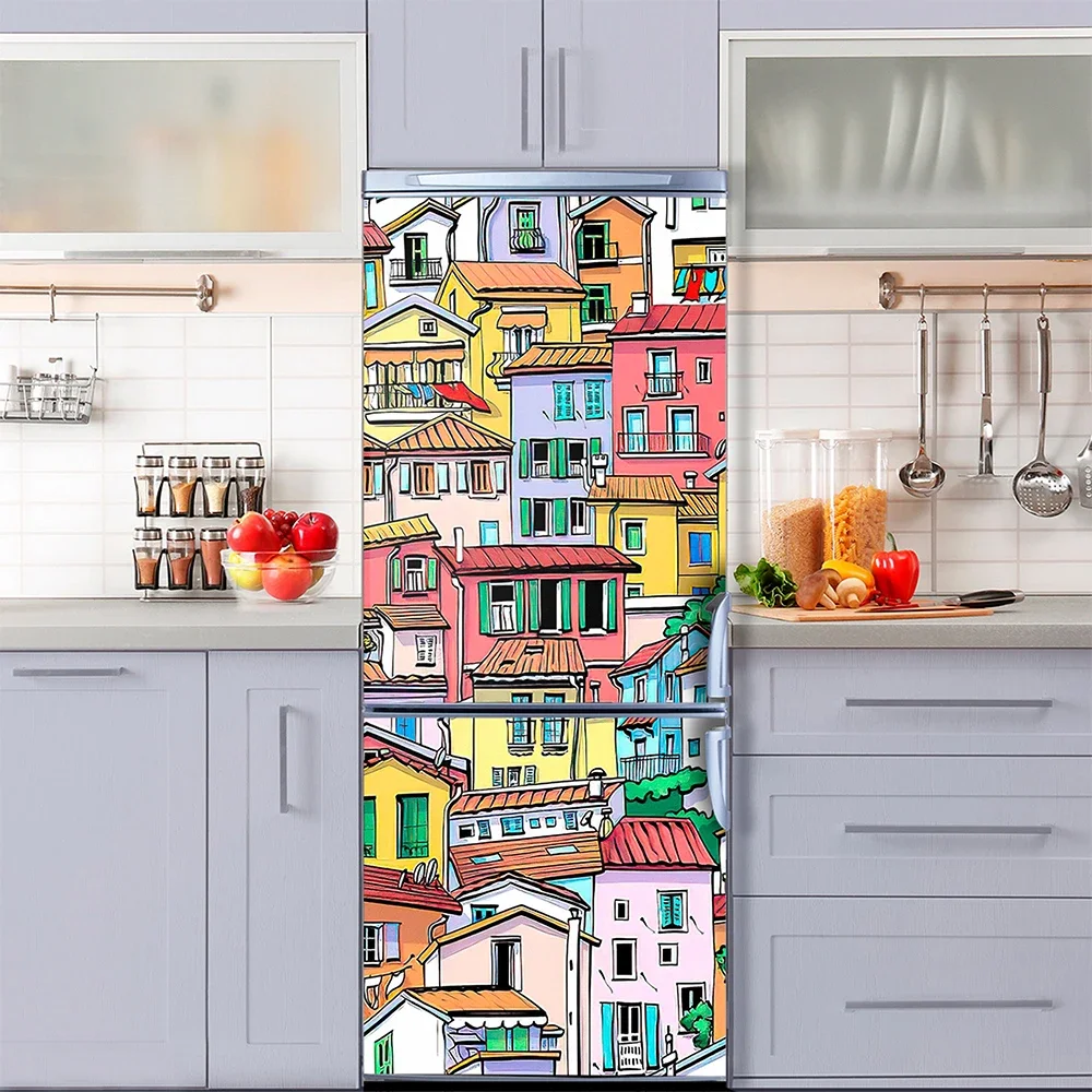 Retro Graffiti Fridge Door Mur - Home Decor On Sale reseña y precio