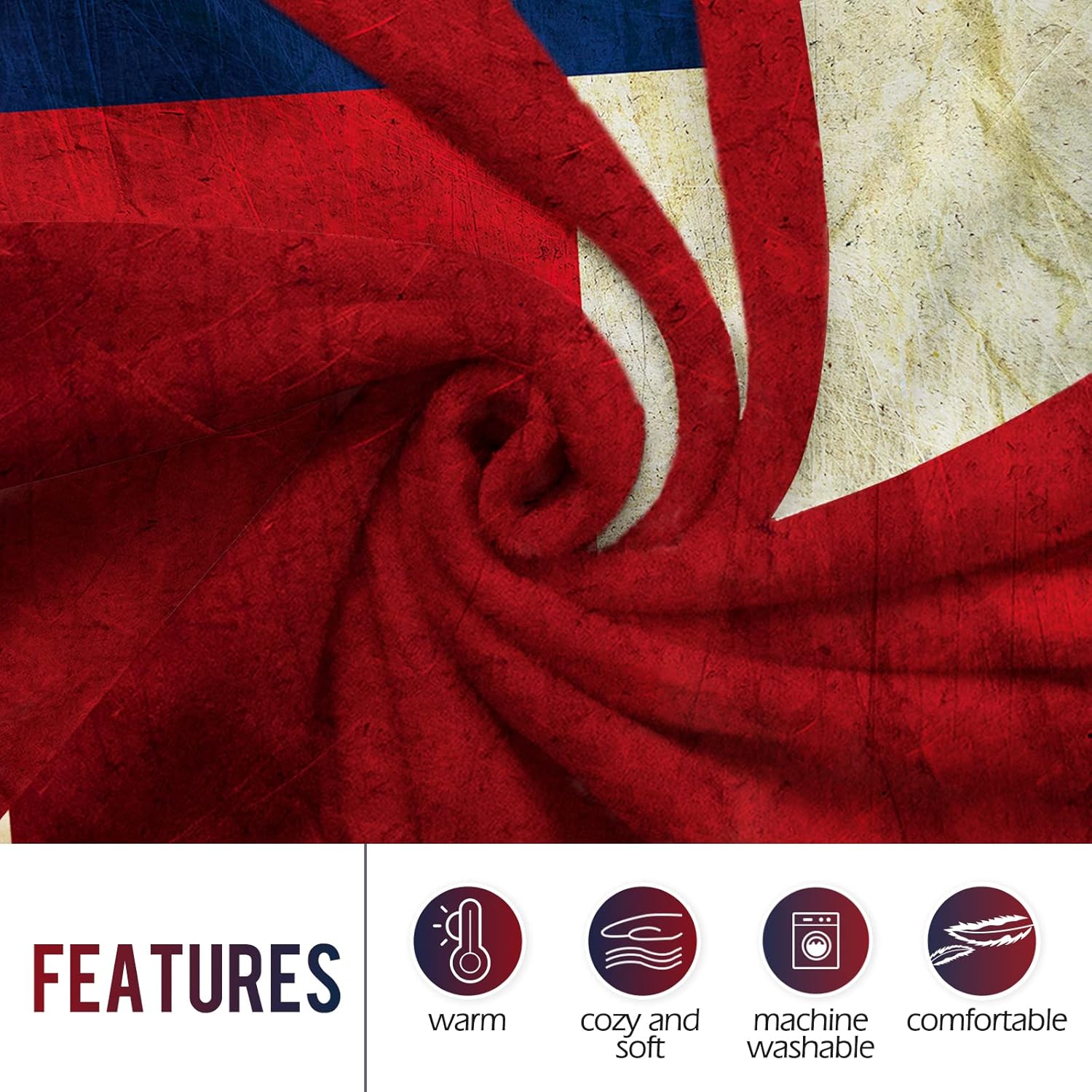 Levens Texas Flag Throw Blanke - Home Decor Sofa reseña y precio