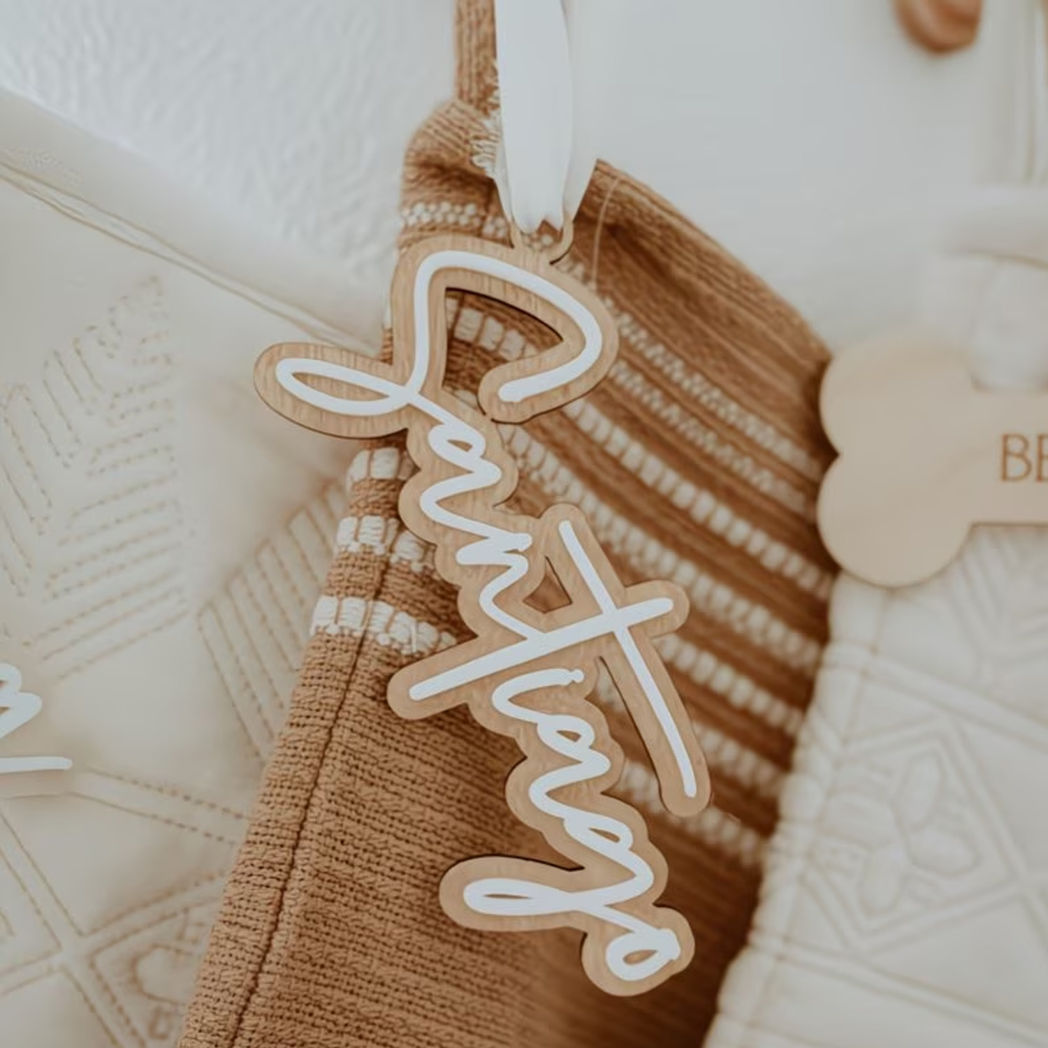 1Pc Custom Name Cute White Woo - Home Decor White reseña y precio