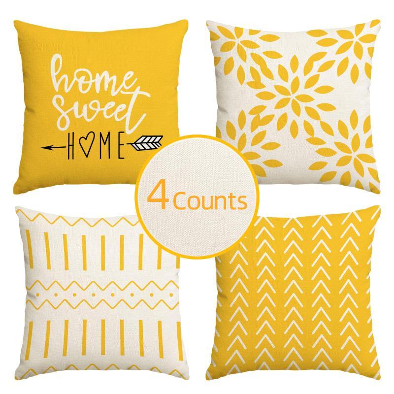 Geometric Pattern Pillow Case  - Home Decor Sofa reseña y precio