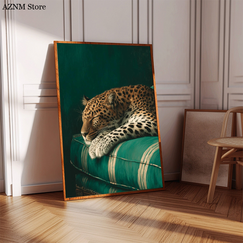 Trendy Cheetah Art Print Poste - Home Decor Sofa reseña y precio