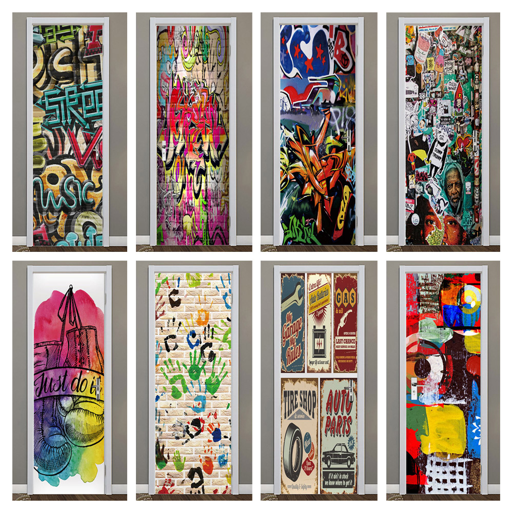3D PVC door stickers Self-adhe - Home Decor On Sale reseña y precio