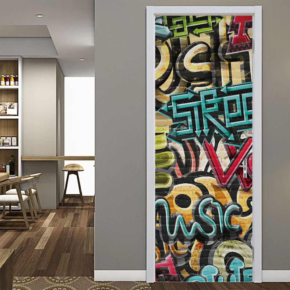3D PVC door stickers Self-adhe - Home Decor On Sale reseña y precio