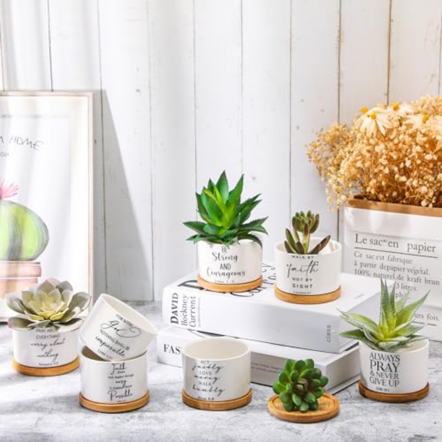 24 Set Christian Easter Gift B - Succulent Planter Pot reseña y precio