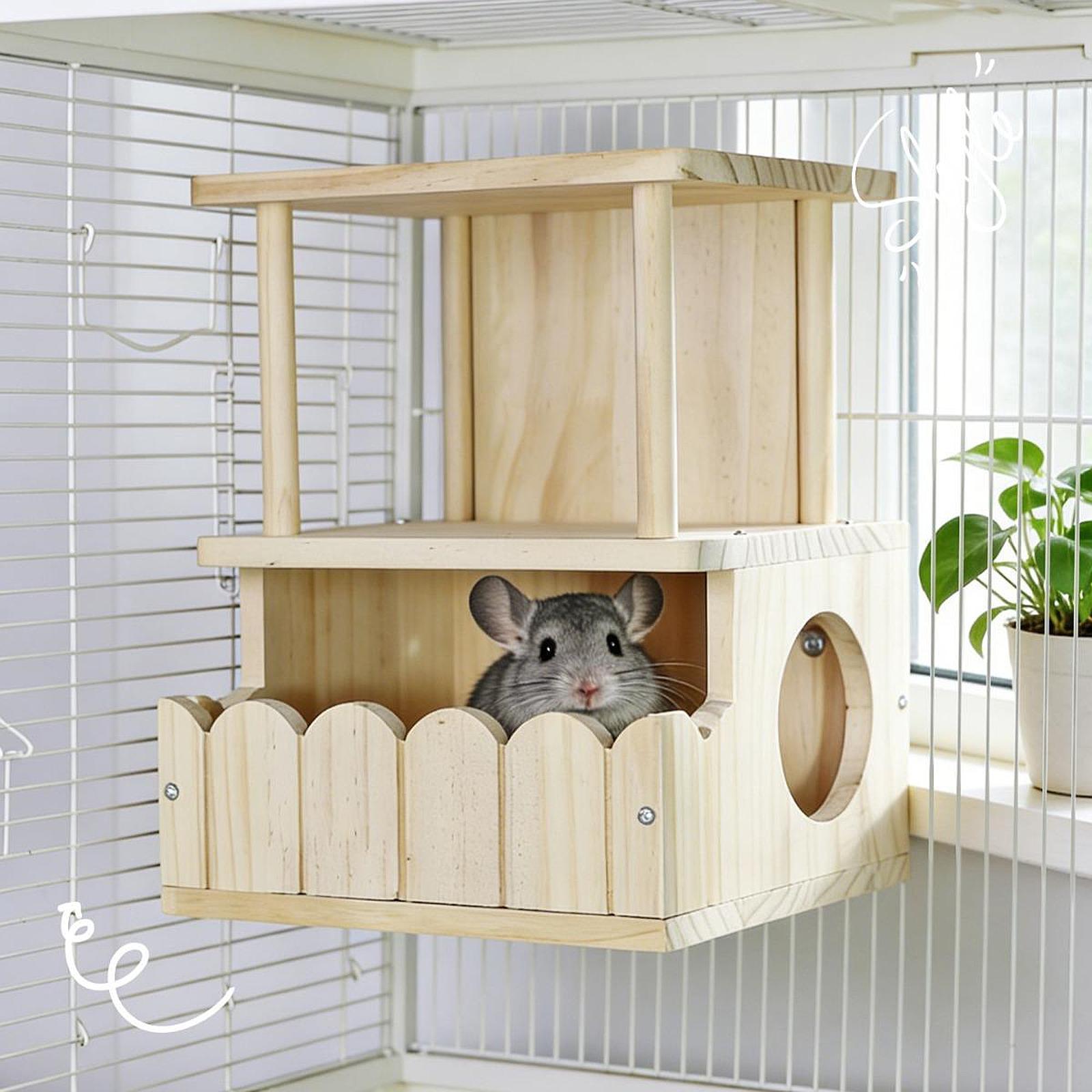 Chinchillas House Wooden Hideo - Home Decor Habitat reseña y precio