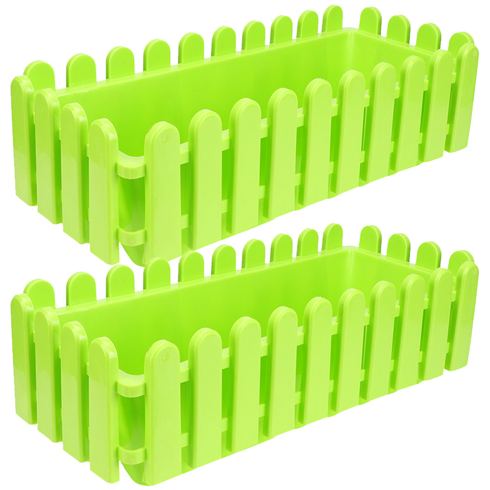 2Pcs Flowerpot Fence Window Bo - Succulent Planter Pot reseña y precio