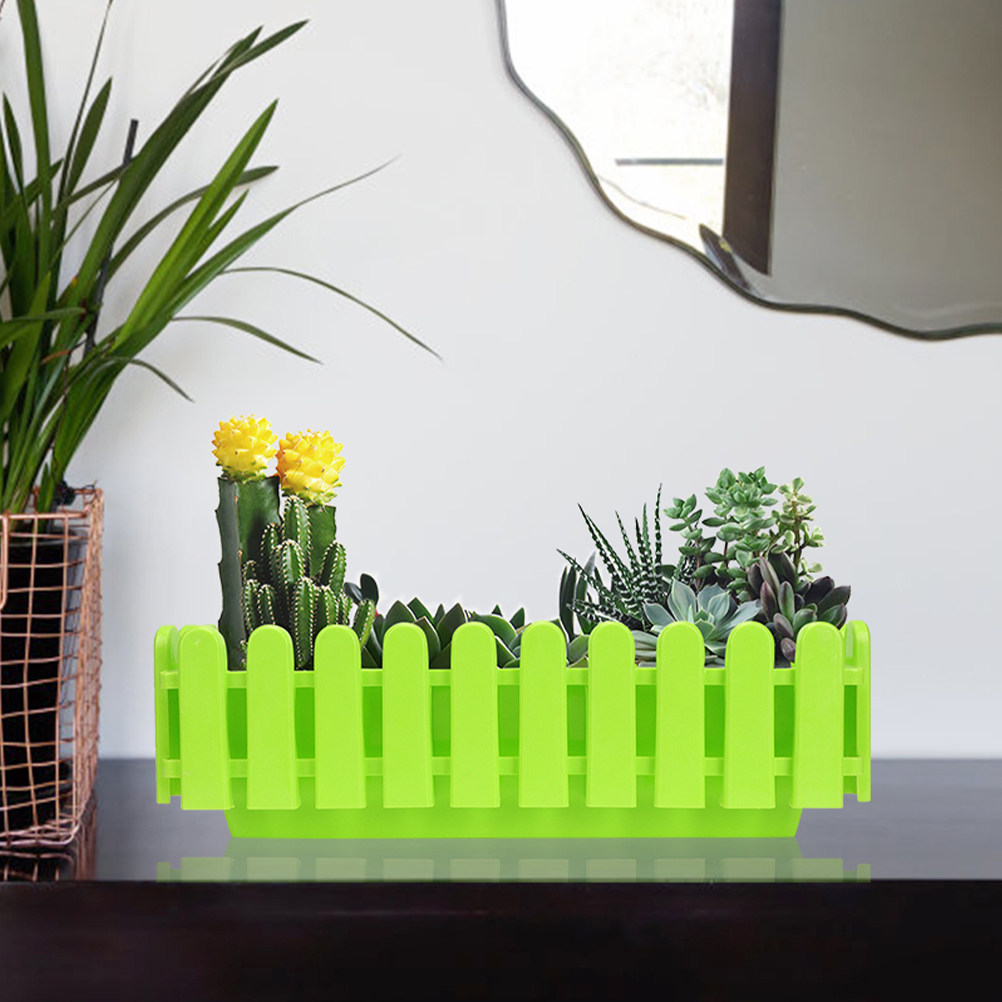 2Pcs Flowerpot Fence Window Bo - Succulent Planter Pot reseña y precio