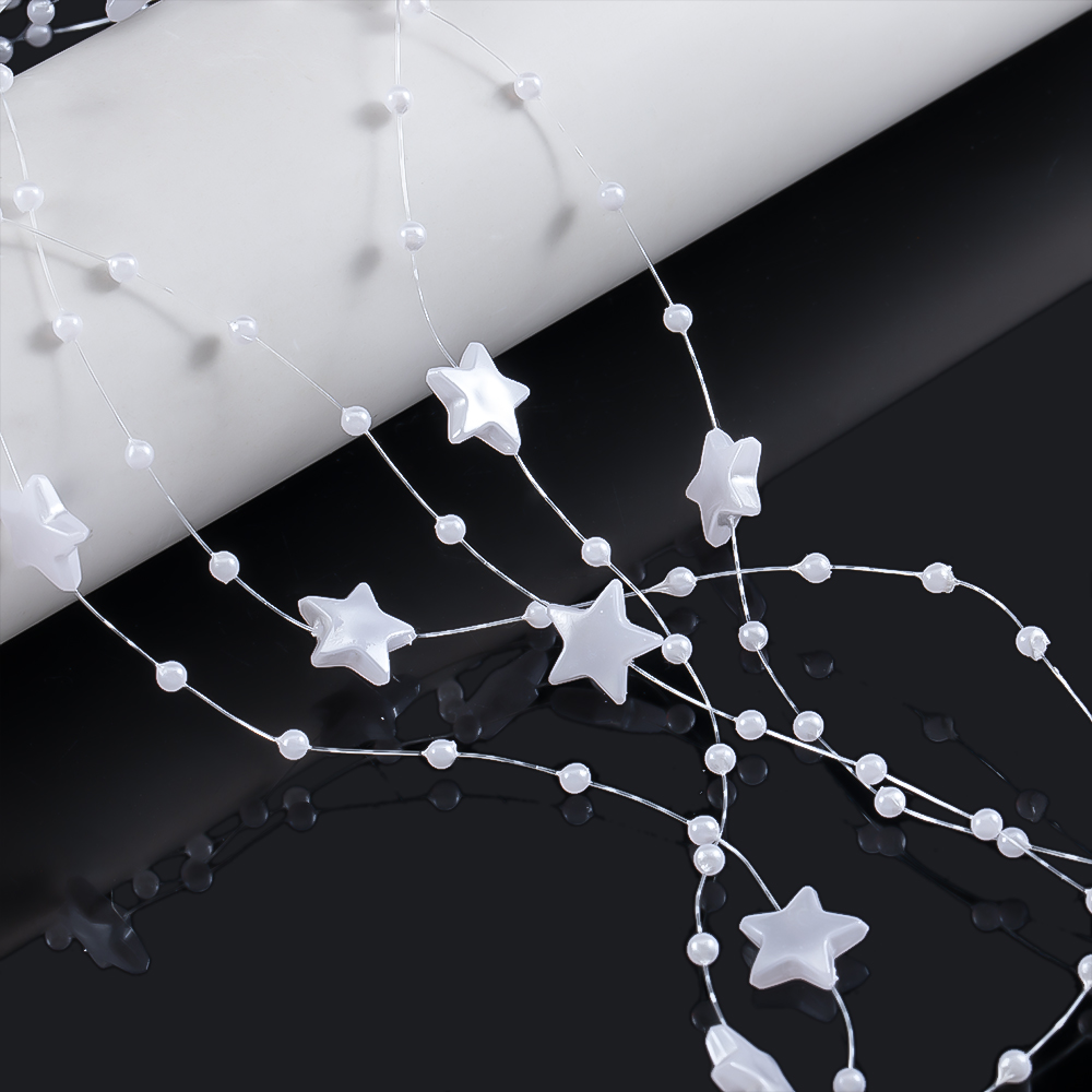 10Meters White Color Star Bead - Home Decor White reseña y precio