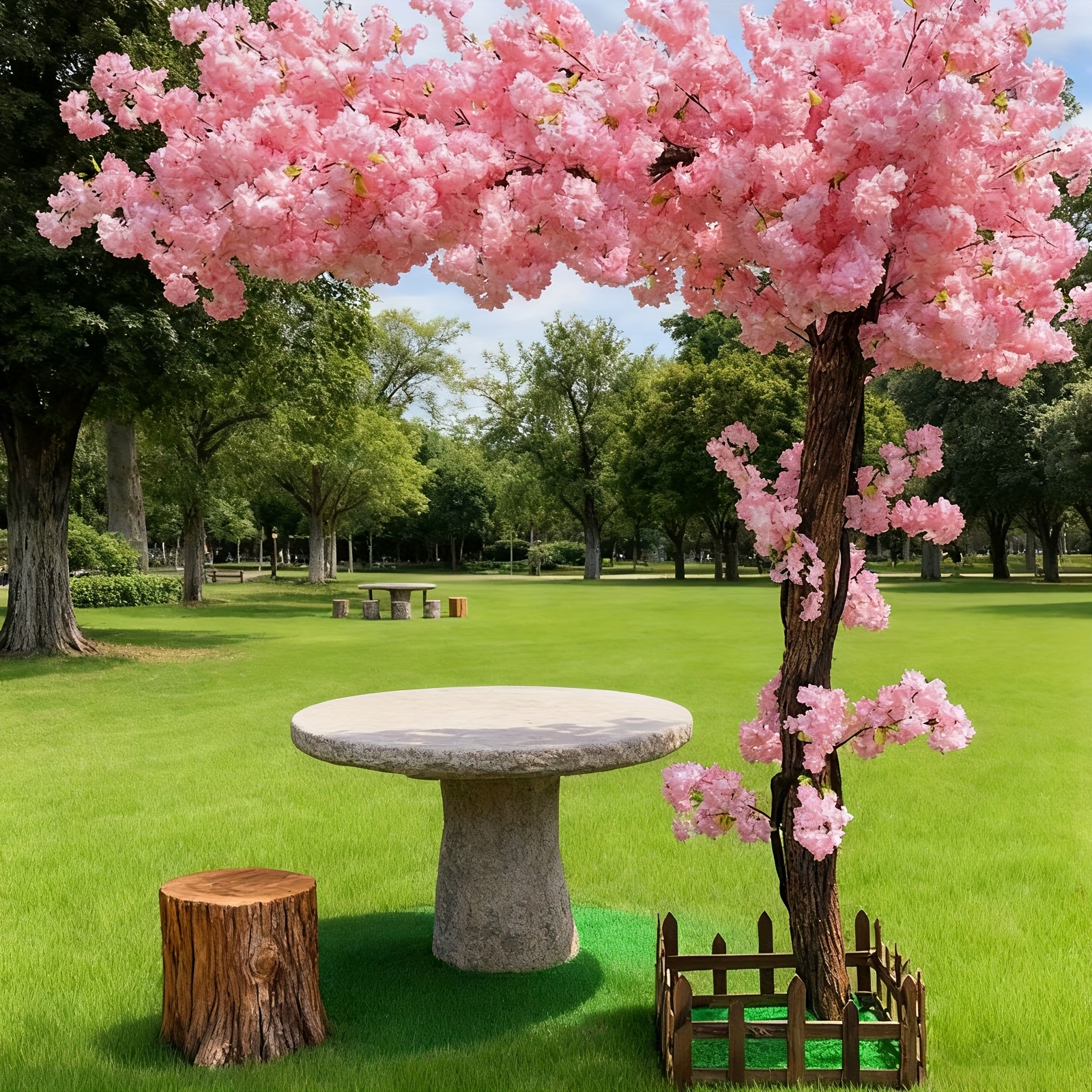 Artificial Cherry Blossom Tree - Home Decor White reseña y precio