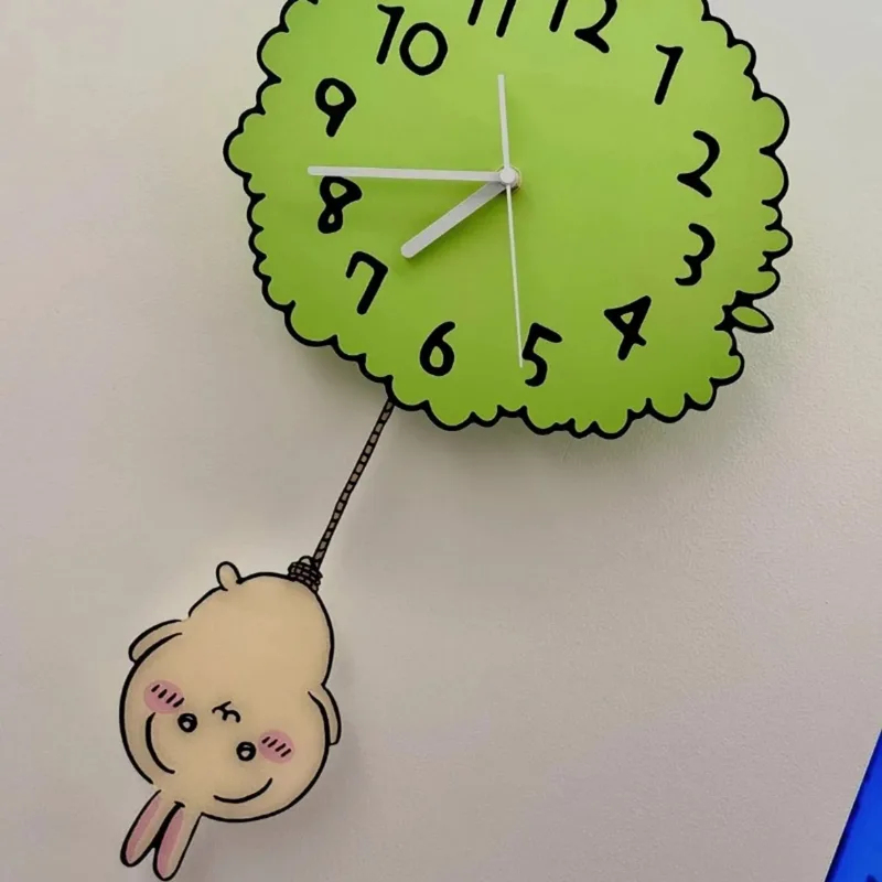 Cute Chiikawa Pendulum Wall Cl - Home Decor Online reseña y precio