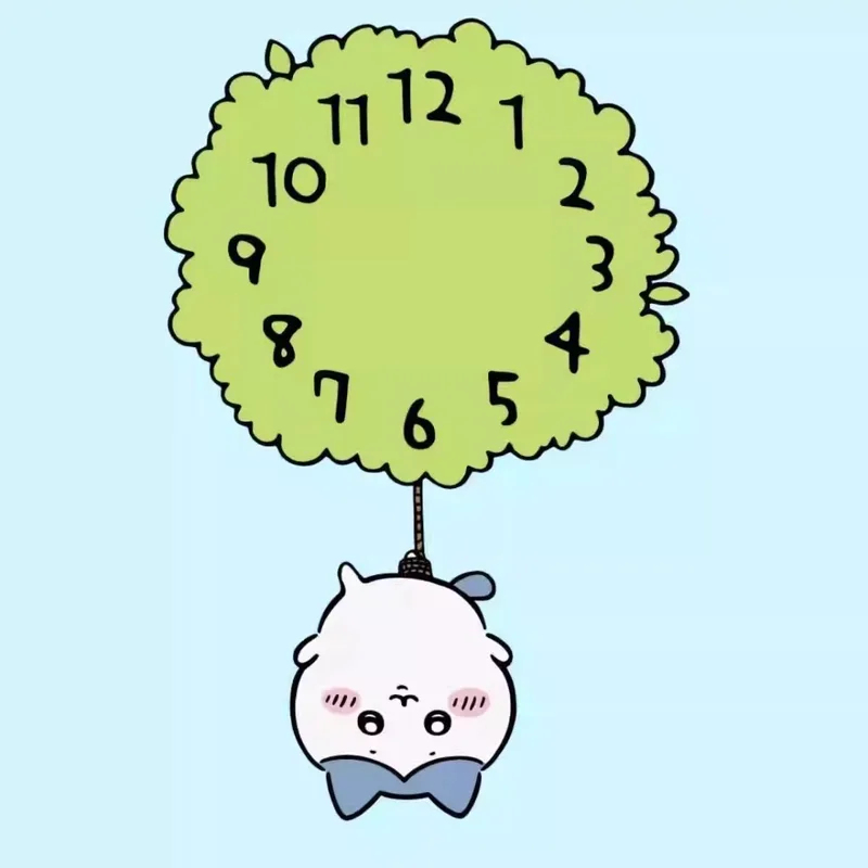 Cute Chiikawa Pendulum Wall Cl - Home Decor Online reseña y precio