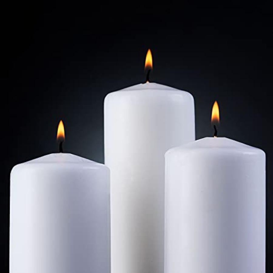 SPAAS White Dripless Pillar Ca - Home Decor White reseña y precio