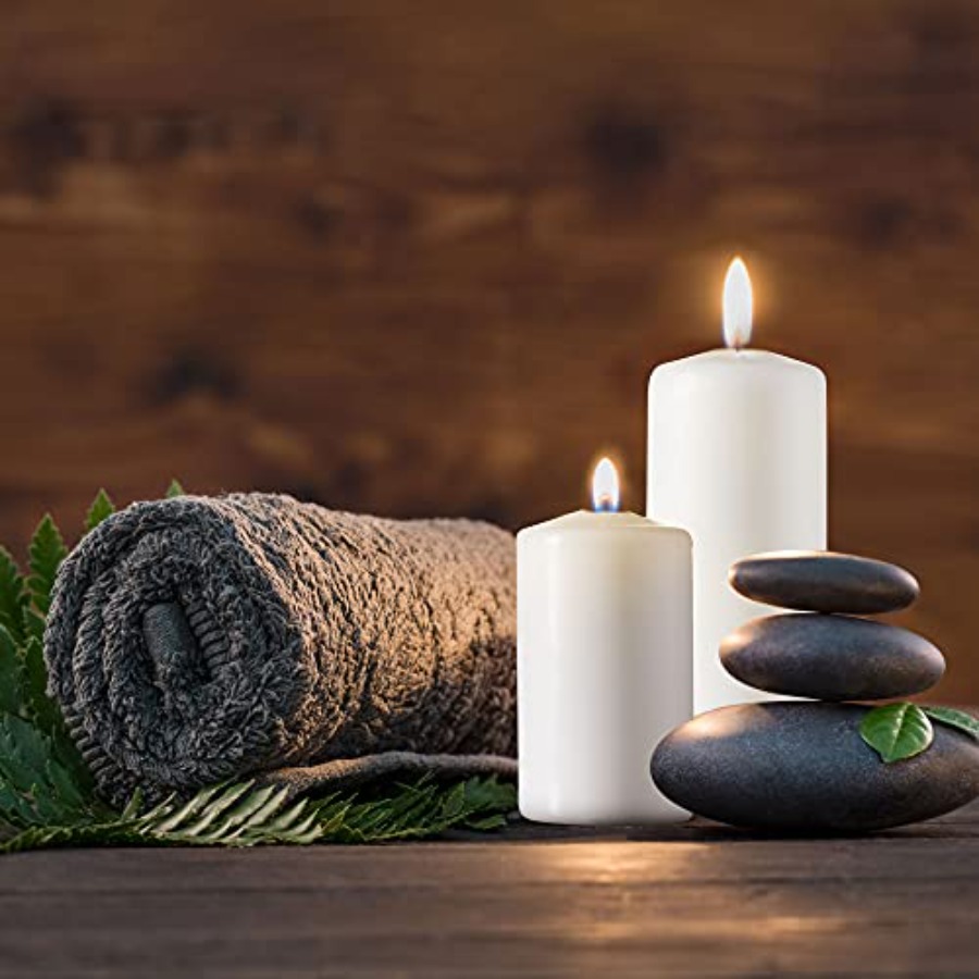 SPAAS White Dripless Pillar Ca - Home Decor White reseña y precio