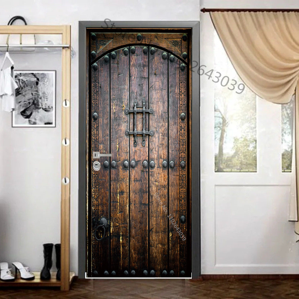 Imitation Wood Doors Sticker R - Home Decor On Sale reseña y precio