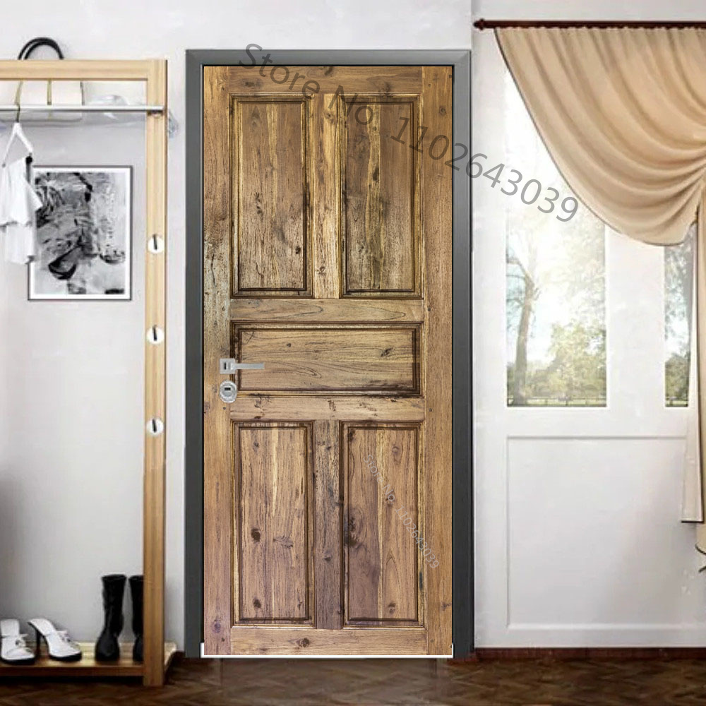 Imitation Wood Doors Sticker R - Home Decor On Sale reseña y precio