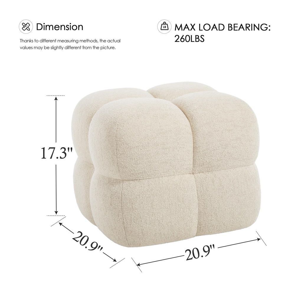 Square Pouf Ottomans Footstool - Home Decor Sofa reseña y precio