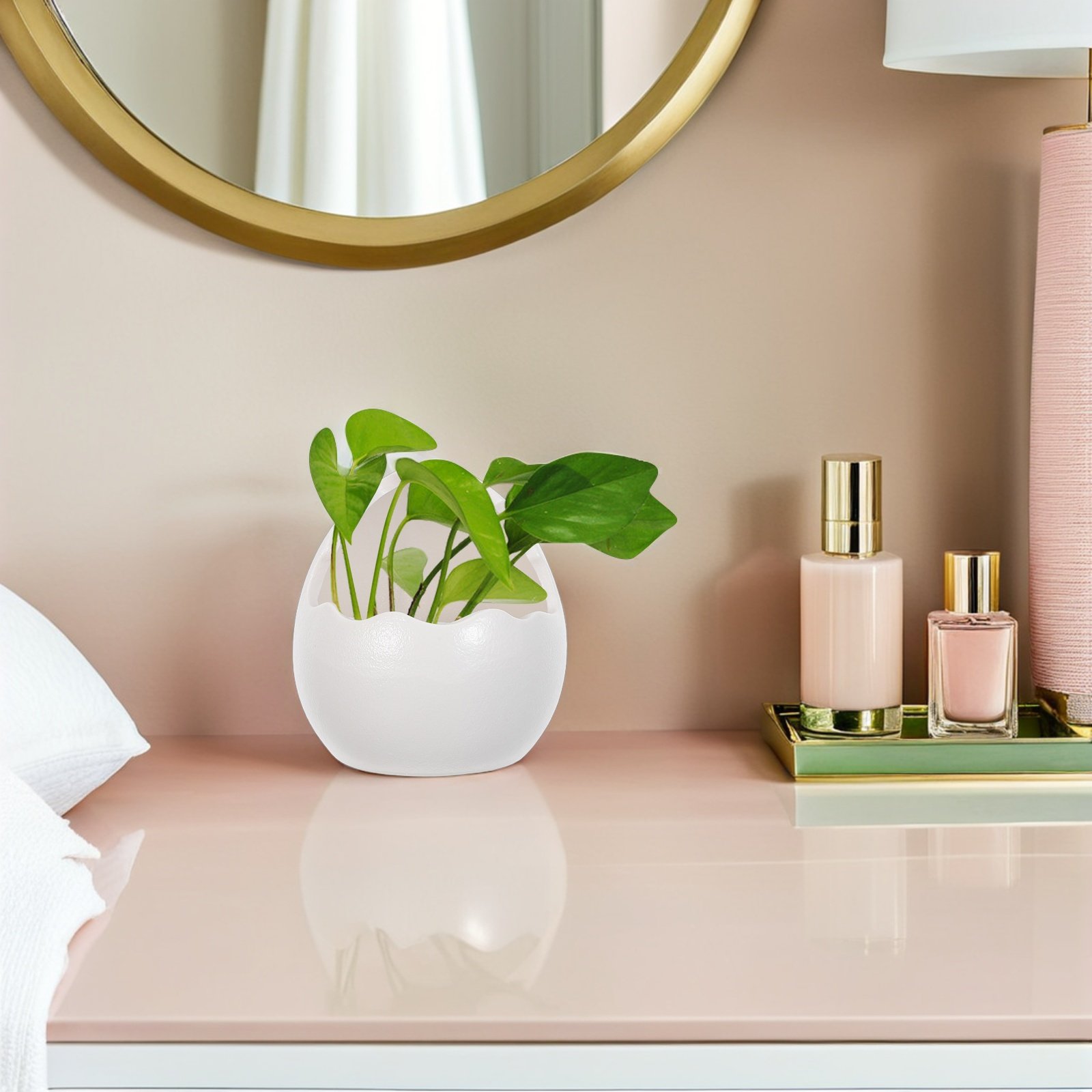Cute Cracked Egg Ceramic Plant - Succulent Planter Pot reseña y precio