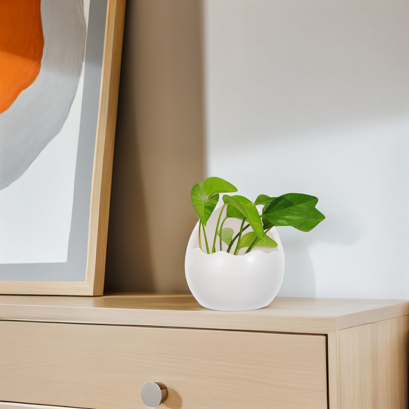 Cute Cracked Egg Ceramic Plant - Succulent Planter Pot reseña y precio
