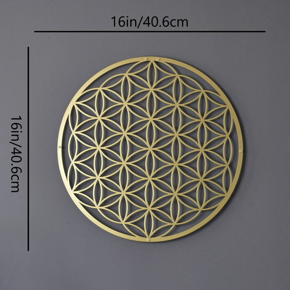 Flower of Life Metal Wall Art  - Home Decor Sofa reseña y precio
