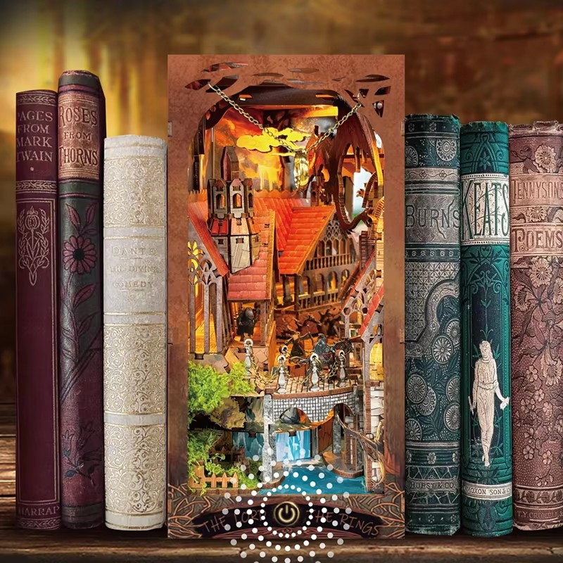 Retro Wooden DIY Book Nook She - Home Decor Catalog reseña y precio