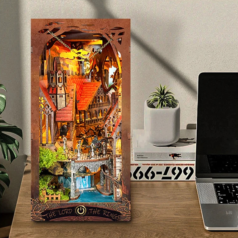 Retro Wooden DIY Book Nook She - Home Decor Catalog reseña y precio